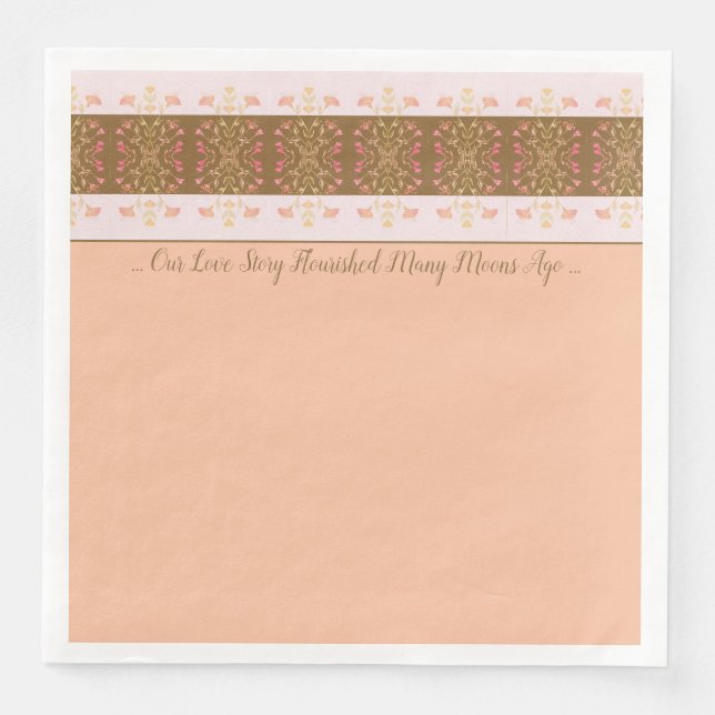 Peach With Pink Napkin (Front)