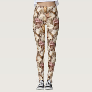 Peach Workout Calla lilies Aesthetic Gifts For  Leggings