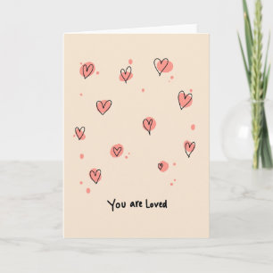 Peach You Are Loved Card