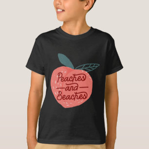 Peaches And Beaches Sweet Fruit Peach T-Shirt