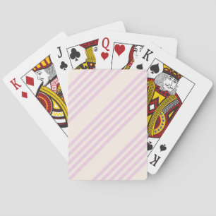 Peaches and cream five stripes pattern playing cards