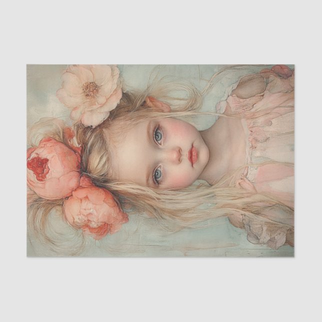 Peaches and Creme Beauty3 Tissue Paper (Front)