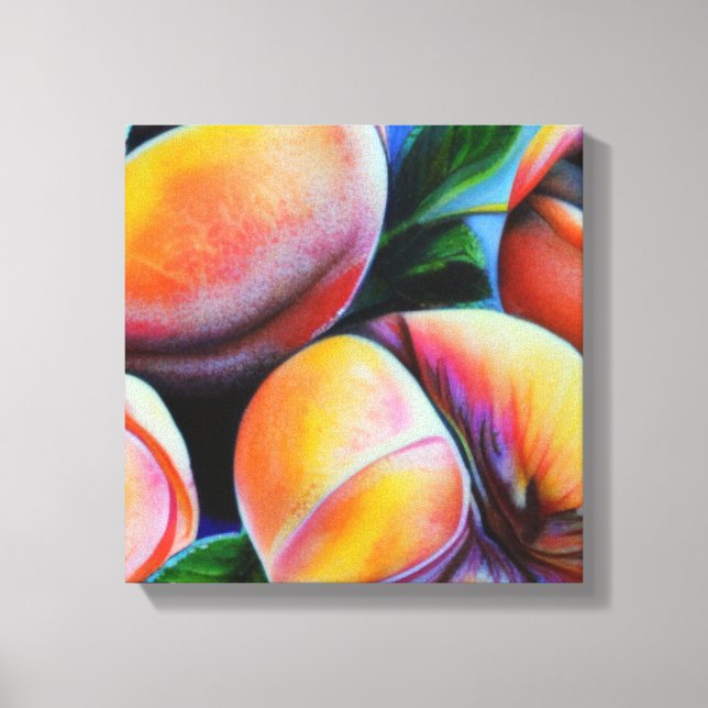 Peaches Canvas Print (Front)