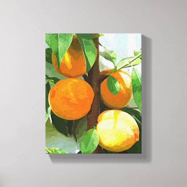 PEACHES CANVAS PRINT (Front)