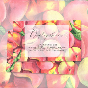 Peaches - Display shower Enclosure Card