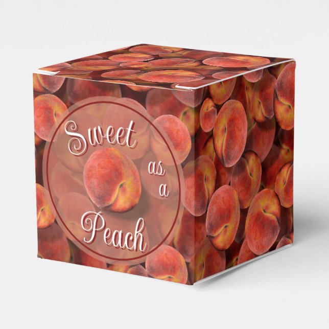 Peaches Favour Box (Front Side)