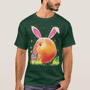 Peaches Fruit Easter Egg Hunt Bunny Peaches Easter T-Shirt