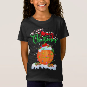Peaches Fruit Lover Xmas Lighting Christmas T-Shirt