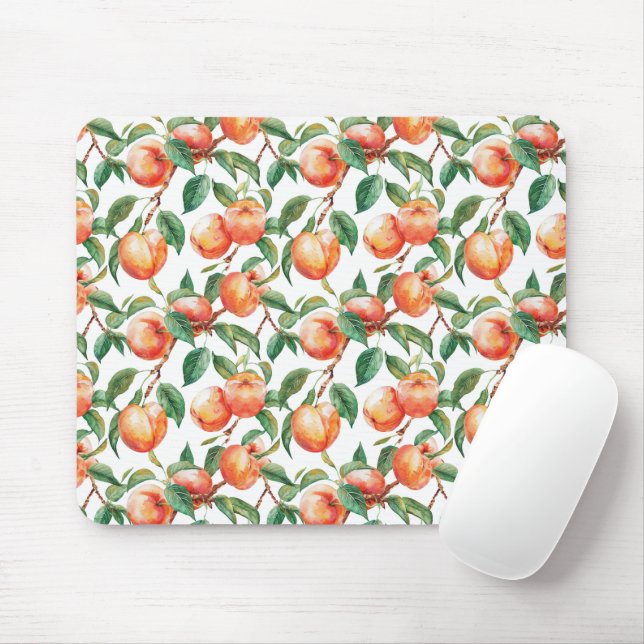 Peaches Fruit   Mouse Pad (With Mouse)