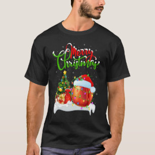 Peaches Fruit Xmas Decorations Santa Peaches Chr T-Shirt