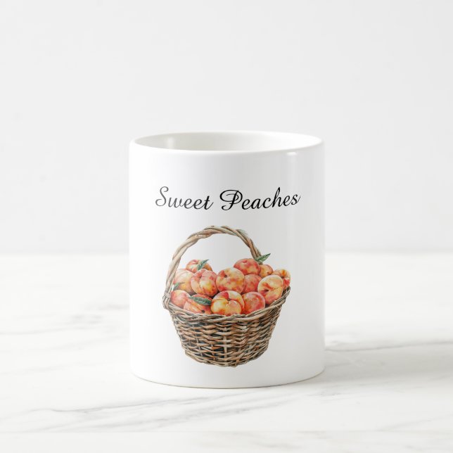 Peaches in a Basket Coffee Mug (Center)