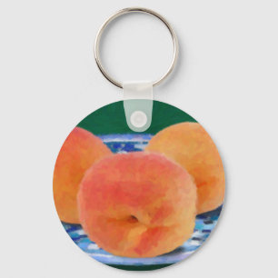 Peaches Key Ring