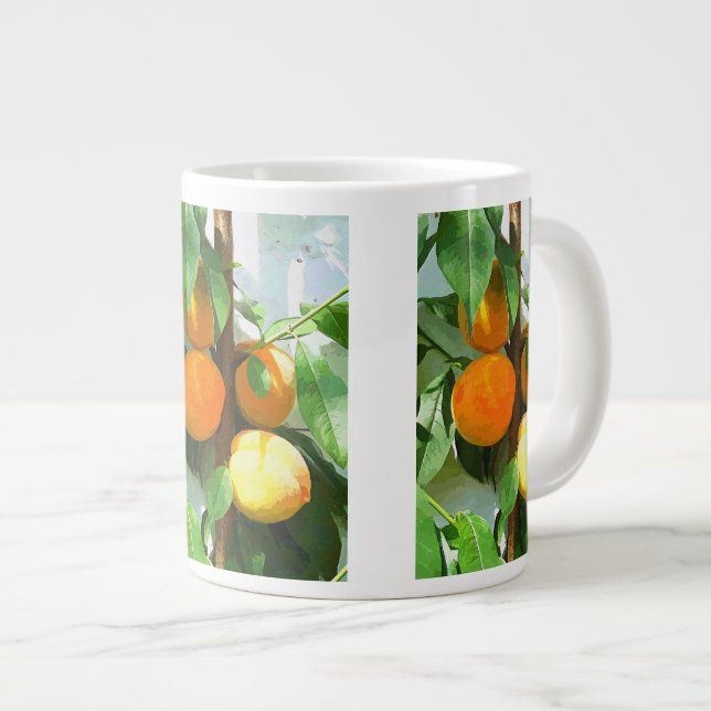 PEACHES LARGE COFFEE MUG (Front Right)
