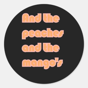 Peaches Mango's Sticker