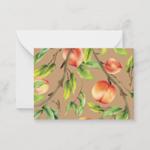 Peaches on the tree card
