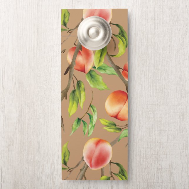 Peaches on the tree door hanger (On Knob)