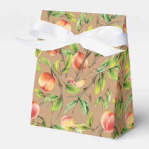 Peaches on the tree favour box