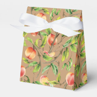 Peaches on the tree favour box
