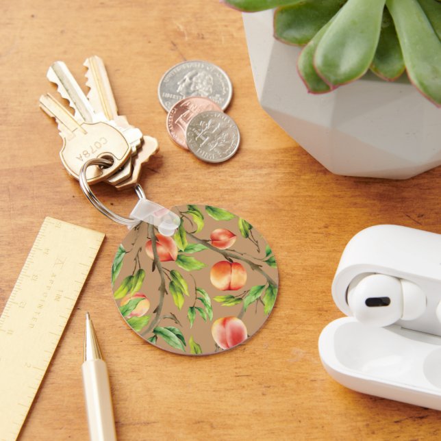 Peaches on the tree key ring (Desk)