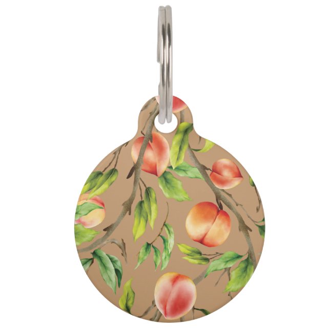 Peaches on the tree pet tag (Front)