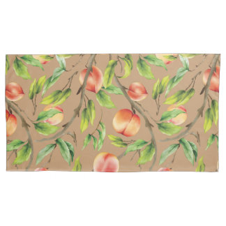 Peaches on the tree pillowcase