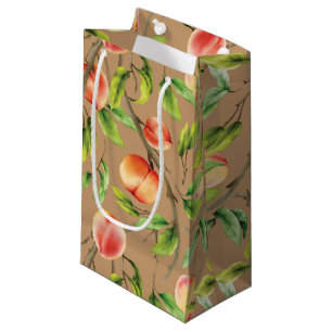 Peaches on the tree small gift bag