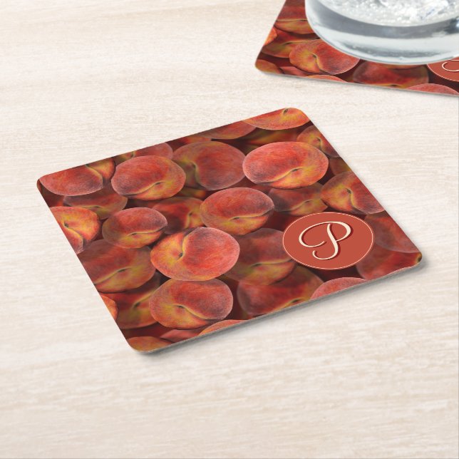 Peaches Paper Coaster (Angled)