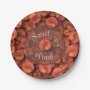 Peaches Paper Plate
