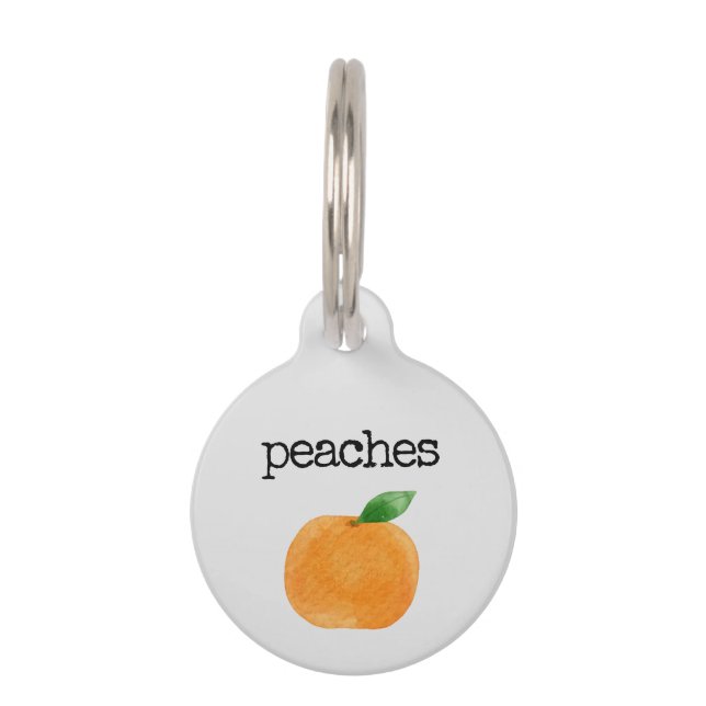 Peaches Pet Tag (Front)