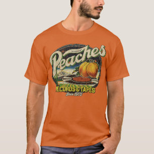 Peaches Records Tapes 1975 Pillow T-Shirt
