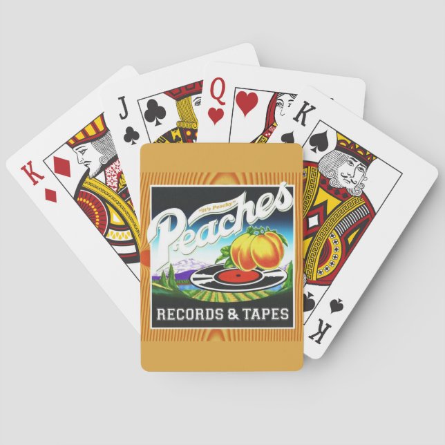 Peaches Records & Tapes Deck of Playing Cards (Back)