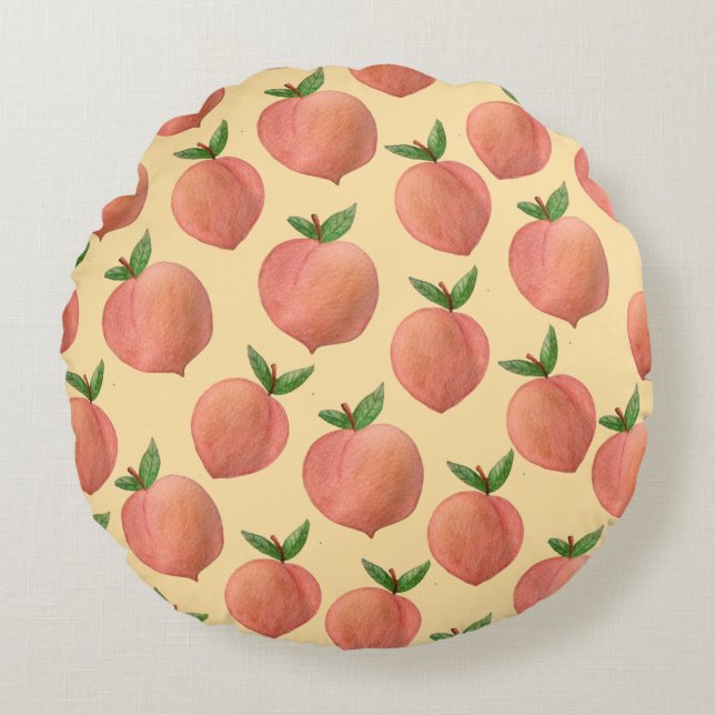 Peaches Round Cushion (Front)