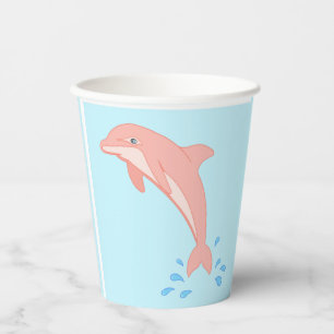 Peaches the Dolphin Paper Cup