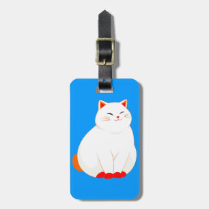 Peaches, the Smiling Cat Luggage Tag