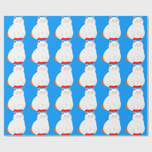 Peaches, the Smiling Cat Wrapping Paper