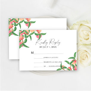 Peaches - Wedding RSVP Card