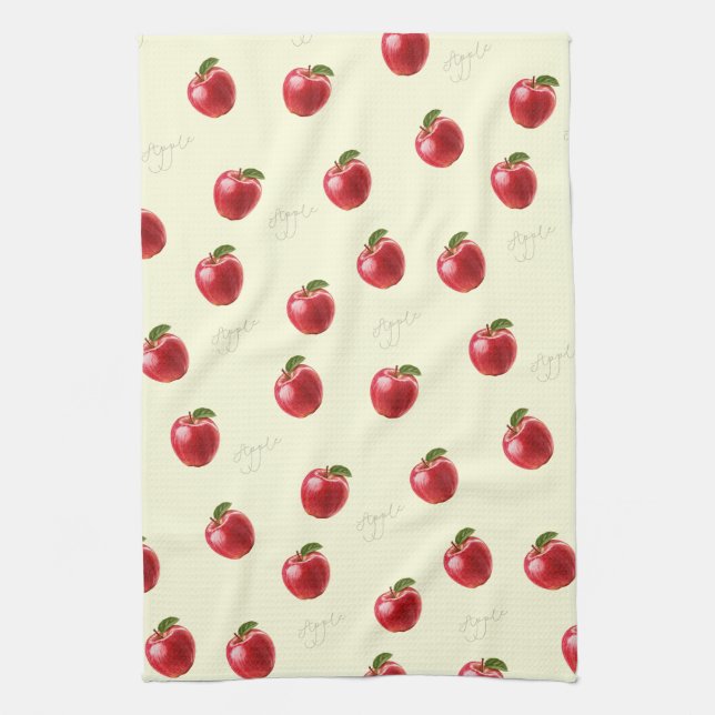 Peachify Apples Tea Towel (Vertical)