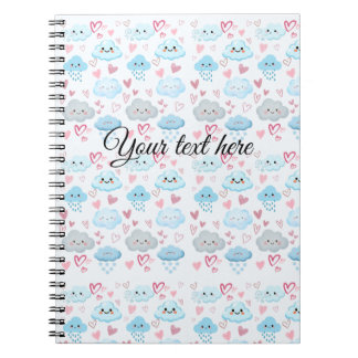 Peachify Dreamy Clouds Notebook
