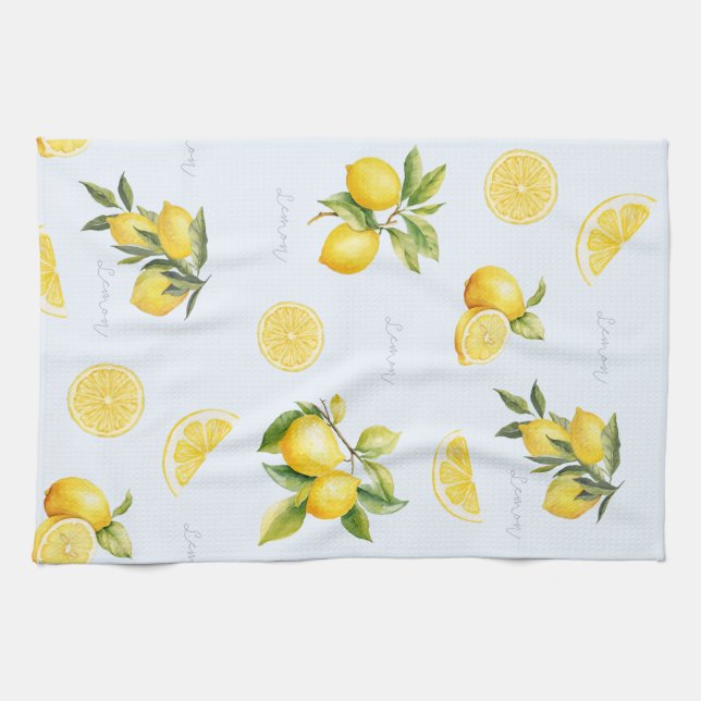 Peachify Lemon Tea Towel (Horizontal)