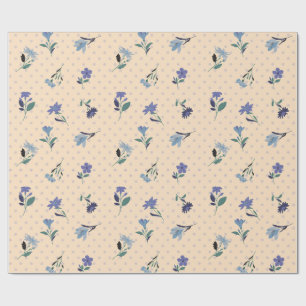 Peachify Pastel Blooms Gift Wrapper Wrapping Paper