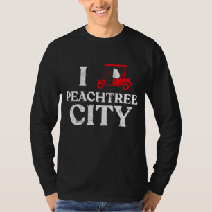 Peachtree City GA Funny Golf Cart Georgia Tee