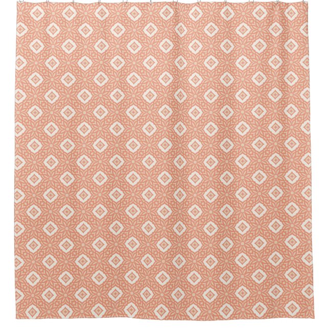 Peachwood Trellis  Shower Curtain (Front)