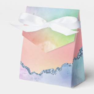 Peachy Agate   Pretty Soft Pastel Watercolor Ombre Favour Box