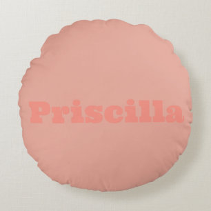 Peachy Comfort Colour Round  Cushion