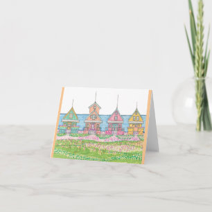 Peachy Cottages Note Cards