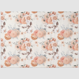 Peachy Floral Series Design 8 Tissue Paper