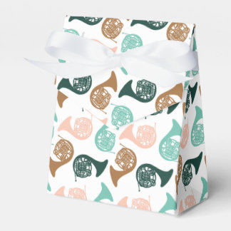 Peachy Green French Horn | Musician Party Supply Favour Box
