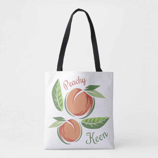 Peachy Keen Tote Bag (Front)