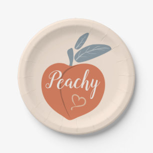Peachy Paper Plate