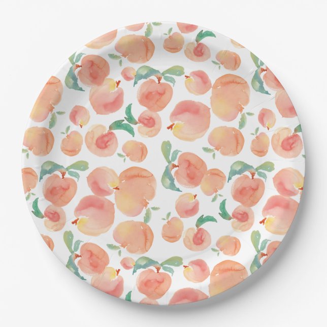 Peachy Paper Plate (Front)